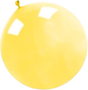Ballon jaune de décoration événementielle — Les Pimp'ettes
