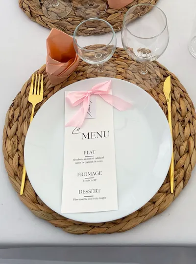 Location assiette plate 25 cm blanche — Les Pimp'ettes