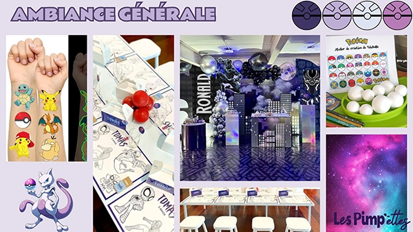 Moodboard d'ambiance pour la décoration d'un anniversaire près de Bordeaux — Les Pimp'ettes