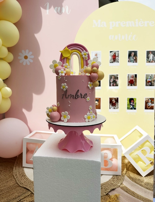 Décoration anniversaire avec un gâteau — Les Pimp'ettes