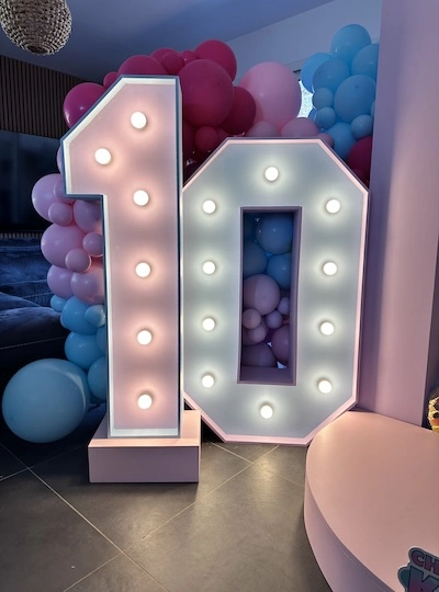 decoration evenement bordeaux chiffre1 0