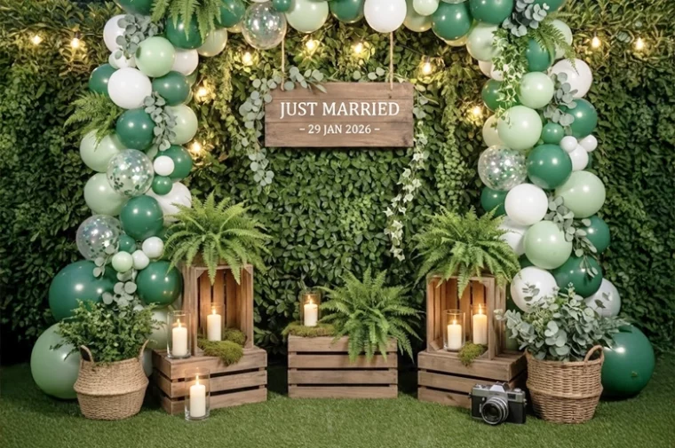 Décoration de mariage — nature vert — Les Pimp'ettes